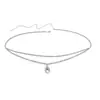 Cadena de Cintura de Mariposa con Doble Capa de Pedrería Transfronteriza, Cadena Corporal Sexy Brillante con Borla de Pedrería, Accesorios de Ropa de Playa Ins Europeos y Americanos