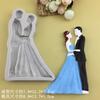 Serie de Boda Ins Novia y Novio Tamaño grande pequeño Molde de Silicona Pastel de Chocolate Goma Goteo Decoración de Yeso