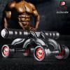 Rueda Abdominal Multifuncional de Cuatro Ruedas de Rana Rodillo de Ejercicio Rueda Gigante Rueda de Empuje Equipo Deportivo de Fitness para el Hogar