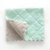 Paño de felpa de coral súper absorbente de doble cara sin pelusa y sin grasa toalla para lavar platos uso dual húmedo y seco estropajo perezoso de cocina