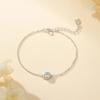 Pulsera Árbol de Banyan Plata S925 Clásica Seiko Moissanita Seis Garras Diseño Nicho Lujo Ligero Joyería de Mano Diamante Solitario Trendy
