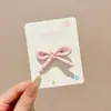 Presilhas de cabelo coloridas com um toque de luxo, presilhas de cabelo em formato de laço, presilhas de franja para meninas coreanas, presilhas laterais para cabelos soltos, presilhas de flor