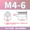 Tuerca remachable hexagonal de acero inoxidable en stock M3M4M5 con orificio pasante SOS-3.5M3/M4/304