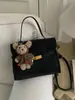 Bolsa de Mão Quadrada Pequena Retrô da Moda para Mulheres, Novo Modelo Outono e Inverno 2025, Alta Qualidade, Estilosa, Bolsa de Ombro e Transversal de Luxo Leve