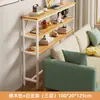 Mesa estrecha para hueco de cama, estante de almacenamiento para el pie de la cama, mesa larga extremadamente estrecha, de pie contra la pared, gabinete estrecho para hueco de cama, almacenamiento multicapa