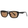 Nuevas gafas de sol rectangulares retro ojo de gato estilo coreano para hombre, gafas de marco pequeño estrecho de alta gama para mujer, gafas de sol para foto y protección solar