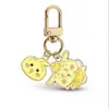 Chaveiro Esmaltado Desenho Estrela Pequena Série Baseball Pingente Fofo para Bolsa Decoração de Mochila de Estudante Venda por Atacado