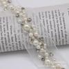 Oferta especial encaje de organza con cuentas de encaje de encaje de perlas de alta y media calidad para ropa Hanfu accesorios para el cabello accesorios hechos a mano para bricolaje