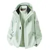 Chaqueta Vancl Color Dopamina para Mujer Cortavientos Impermeable Otoño e Invierno Chaqueta Tres en Uno Desmontable Clip de Montañismo