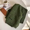 Bufanda de Punto Estilo Coreano Otoño Invierno para Mujer Gruesa Cálida Color Sólido Versátil Larga de Lana