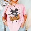 Tamanho europeu transfronteiriço2026 Halloween nova roupa de família camiseta de algodão com estampa de abóbora e rato para homens/mulheres