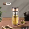 Taza de Huevo de Ganso de Doble Pared de Vidrio Mingxia Hecha a Medida de Alto Borosilicato con Filtro Taza de Té Taza de Regalo de Negocios para Hombres
