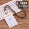 Aleación de Aluminio Insignia de Trabajo Tarjetero Transparente Porta Identificación Lanyard Insignia Metálica Insignia de Fábrica Etiqueta Insignia Tarjeta Tarjeta de Identificación