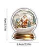 Transfronteiriço Novo Papai Noel Árvore Bênção Feriado de Natal Acrílico Carro Pingente Chaveiro Divertido Criativo