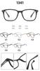 Lentes Planos TR90 Lentes Planos Anti-luz Azul con Espejo de Corto Alcance Montura de Lentes Cuadradas Simples Neutral 1341