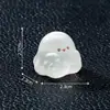 Micro-Paisaje Halloween Luminoso Transparente Lindo Muñeco Fantasma Pequeño Lindos Accesorios de Decoración DIY Pequeños Adornos de Escritorio