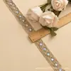 Novo Bordado Étnico Multicor Lantejoula Renda Corda de Osso Renda de Espelho Renda Vintage Fundo de Rede Linha Dourada Roupa
