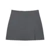 Comércio Exterior Roupas Femininas Primavera e Verão Novo Conjunto Saia com Barra Desfiada Calças Culotte Estilo Europeu e Americano 1608/041
