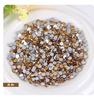 Taladro redondo para uñas con diamantes de imitación planos de cristal transfronterizos, adhesivo para uñas DIY, joyería de diamantes, fábrica al por mayor