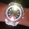 Relógio popular geneva luminoso moda colorido flash led silicone relógio Diamante relógio de casal geneva