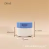 Frasco de plástico PP, recipiente de boca ancha de 100g/150g para polvo liofilizado o pasta de dientes, botella vacía, botella de exfoliante corporal de 200/300ml