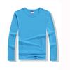 Versión coreana de otoño de camiseta para niños manga larga niños grandes 220G algodón Lycra de alta calidad ropa de clase camisa publicitaria camiseta personalizada venta al por mayor