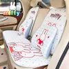 Linda Almohadilla para Asiento de Coche Miffy Dibujos Animados Azul Transpirable de Seda de Hielo Cómoda para el Verano para Mujeres