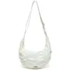 2026 Mini Bolsa Hobo Exquisita Bolsa de Mão para o Dia a Dia Estilo Coreano Bolsa Plissada Formato de Dumpling Bolsa Transversal Repelente à Água
