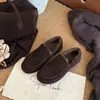 Mocasines de felpa de cuero genuino suave, suela blanda, estilo old money, para mujer, invierno, sin cordones, zapatos para conducir persona perezosa, zapatos de algodón, zapatos sencillos de pelo