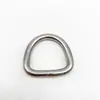 Aço inoxidável 304 316 anel D sem costura acessórios de ferragem para bolsa de roupa chapéu fivela em forma de D anel meia marinho