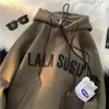 Sudadera Pesada Americana Otoño e Invierno para Niños Chaqueta con Capucha Engrosada de Terciopelo Retro Invierno Top de Marca Trendy