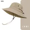 Sombrero de Pescador de Verano con Protección Solar para Montañismo para Hombre, Sombrero para Exteriores con Ala Ancha para Pesca en Verano