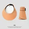 Sombrero de Sol de Ala Ancha de Verano para Mujer, Moderno y Versátil, Sombrilla de Copa Abierta, Protección contra el Calor al Aire Libre, Sombrero de Sol que Cubre la Cara para Ciclismo