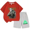 Delta Action Colaboración Manga Corta Pantalones Cortos Verano Niños Estilo Anime Atuendo Casual Nuevo Top de Manga Corta