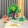 Tablero de Kt Escenario Escena de Bosque Árbol Grande Accesorios de Performance Grupo de Casas Modelo de Drama Infantil Tablero de Fondo