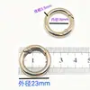 Anillo de Resorte de Aleación de Zinc Spot Llavero Hebilla de Resorte Anillo Abierto Redondo de Metal Hebilla para Correa de Joyería Bolsa