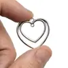 Colgante de Corazón Hueco de Plata Antigua DIY Accesorios de Joyería de Aleación Vintage Colgante Decorativo para Collar Más Vendido en Amazon