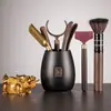 Juego de seis caballeros para ceremonia del té, colección completa de accesorios de té kung fu, alfombrillas para tazas de té de almacenamiento, herramientas para preparar té, decoraciones de mesa de té