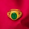 Vietnã areia ouro moda feminina Verde vermelho anel aberto anel de jóias transfronteiriças feminino Vermelho Verde