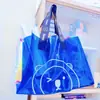 Suministro de Fabricantes Bolsas Suaves de Plástico Transparente de PVC de Colores, Bolsas de Voltaje de PVC, Paquete con Cierre de Cremallera de PVC