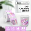 Amazon Pegatina de Etiqueta Térmica Láser Holográfica Océano 50x50mm Autoadhesiva Redonda Papel para Impresión Térmica