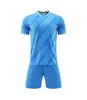 Ropa de Fútbol al por Mayor de Fábrica Traje para Hombres y Mujeres Estudiantes Manga Corta Secado Rápido Ropa Deportiva de Entrenamiento para Equipo Impresión Placa Ligera Ropa de Fútbol