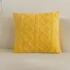 Almofada de Sofá de Pelúcia de Algodão Cor Sólida Transfronteiriça Almofada de Sofá Minimalista Moderna Decoração de Sala de Estar Almofada de Cabeceira