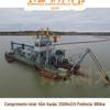 Grande barco de bombeamento de areia de sucção Reservatório do rio Limpeza do lago equipamento de areia de lodo máquina de escavação de areia de barco de sucção