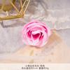 Cabeça de Rosa Cacheada Pequena Flor de Seda Artificial Simulada Flor Artificial Decorativa para Guirlanda de Flores DIY de Casamento Adorno de Cabeça