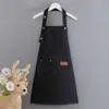 Delantal para niños al por mayor lona de algodón poliéster antisalpicaduras verano overol de pintura para niños anti-manchas impresión hecho logo