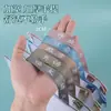Design de Zíper Espesso Durável Bolsa de Documentos de Malha Transparente A4 Grande Capacidade Bolsa de Armazenamento Portátil para Classificação de Matérias de Estudante