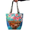 Bolsa personalizada impermeable de tela Lixin laminada con RPET para el trabajo y los desplazamientos, bolsa de compras plegable ecológica para supermercados