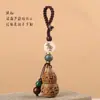 Nova Chave de Carro Verde G-Clasp 2021 Novo Estilo Corrente para Celular Feminina Sândalo Saco Oco Pingente Fragrância