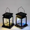 Lanternas Pequenas de Palácio Movidas a Energia Solar Transfronteiriças, Lanternas de Vento Pequenas de LED, Luzes de Jardim, Pequenas Luzes Noturnas, Luzes Pendentes à Prova d'Água, Lanternas com Vela Simulada